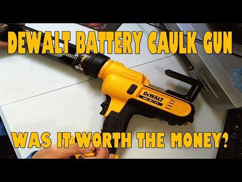 I review the DeWalt DCE581N Battery Powered Caulk Gun - Good or Bad?