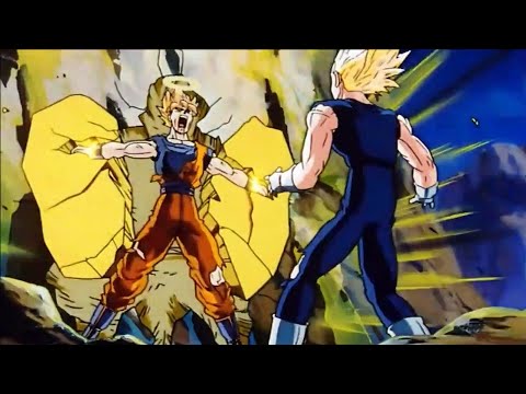 Goku vs Majin Vegeta pelea completa en español