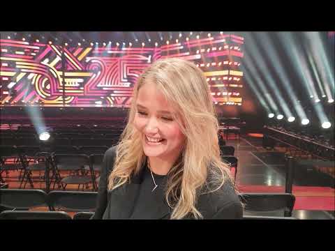 Melodifestivalen 2025  Heat 3: Interview with Malou Prytz (24 K Gold)