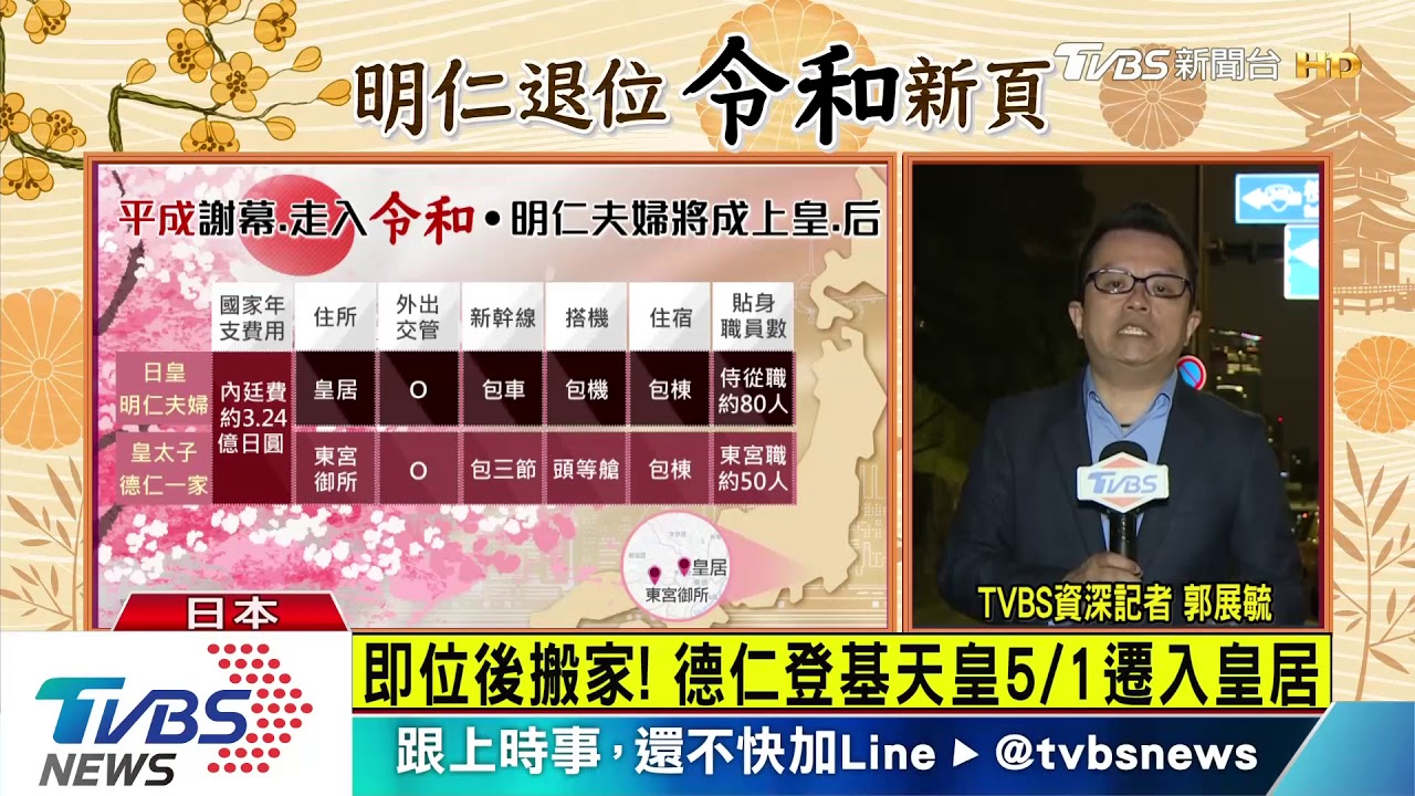 即位後搬家！　德仁登基天皇5/1遷入皇居