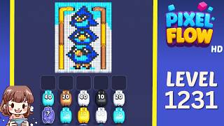 Pixel Flow Level 1231 Solution Walkthrough