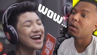 Darren Espanto sings Fantasia's 'I Believe' LIVE on Wish 107 5 Bus | REACTION