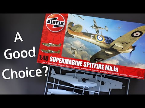 Value for Money? The 1/48 Scale Airfix Spitfire Mk.1a Plastic Model Kit - Unboxing Review