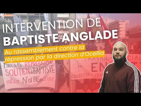 INTERVENTION DE BAPTISTE ANGLADE AU RASSEMBLEMENT A SA CONVOCATION PAR LA DELEGUÉE DU PROCUREUR
