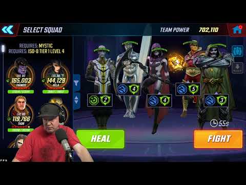 Deathpool One Shots Doom - Doom 1.1 Gameplay - MARVEL Strike Force - MSF