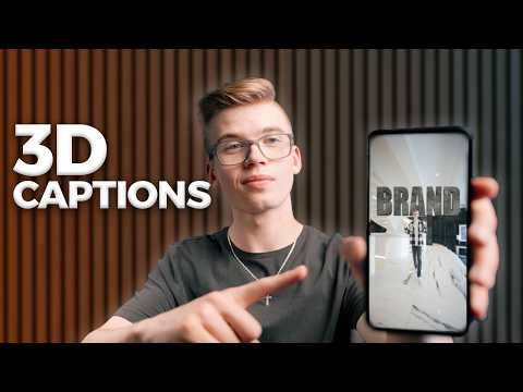 VIRAL 3D Captions for Real Estate Videos (easy)