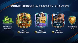 UNLIMITED PRIME HEROES & FANTASY PLAYER PACK OPENING - FIFA MOBILE