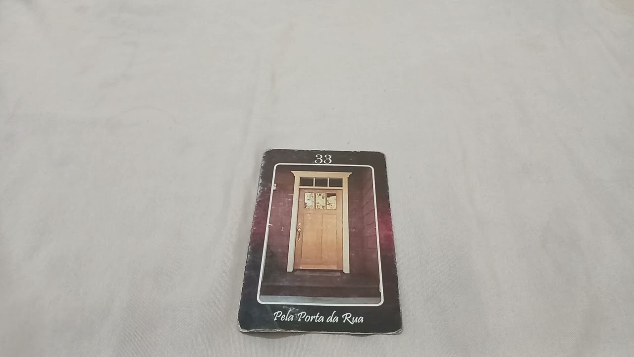 Explicação carta n.33 (Pela porta da rua) Baralho de Maria mulambo
