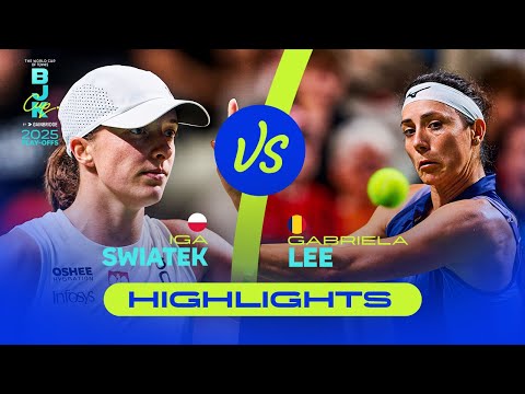 Iga Swiatek (POL) vs Gabriela Lee (ROU) | 2025 BJK Cup Play-offs | Match Highlights