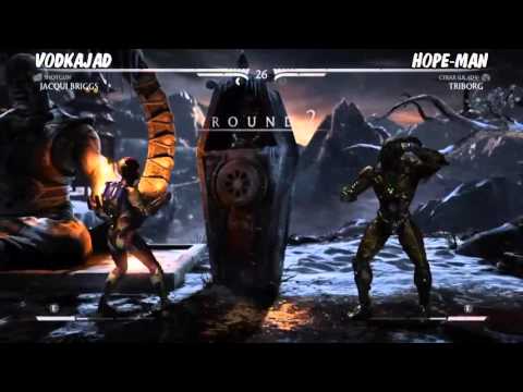 Mortal Kombat X - Vodkajad(Jackie Briggs) vs hope man(Cyrax)
