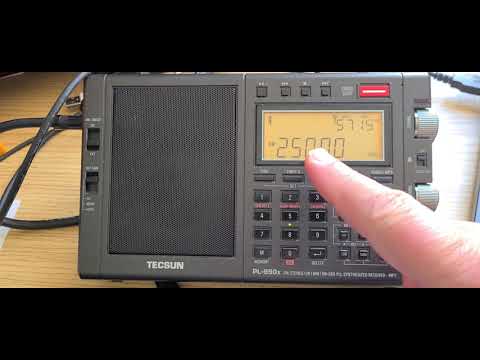 WWV 25 MHz Tecsun PL-990X higher frequencies are really getting better with more solar activity