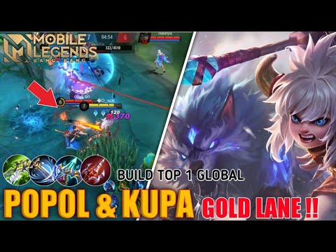 POPOL DAN KUPA GOLD LANE BUILD | BUILD TOP 1 GLOBAL | Chad Gaming | MOBILE LEGENDS