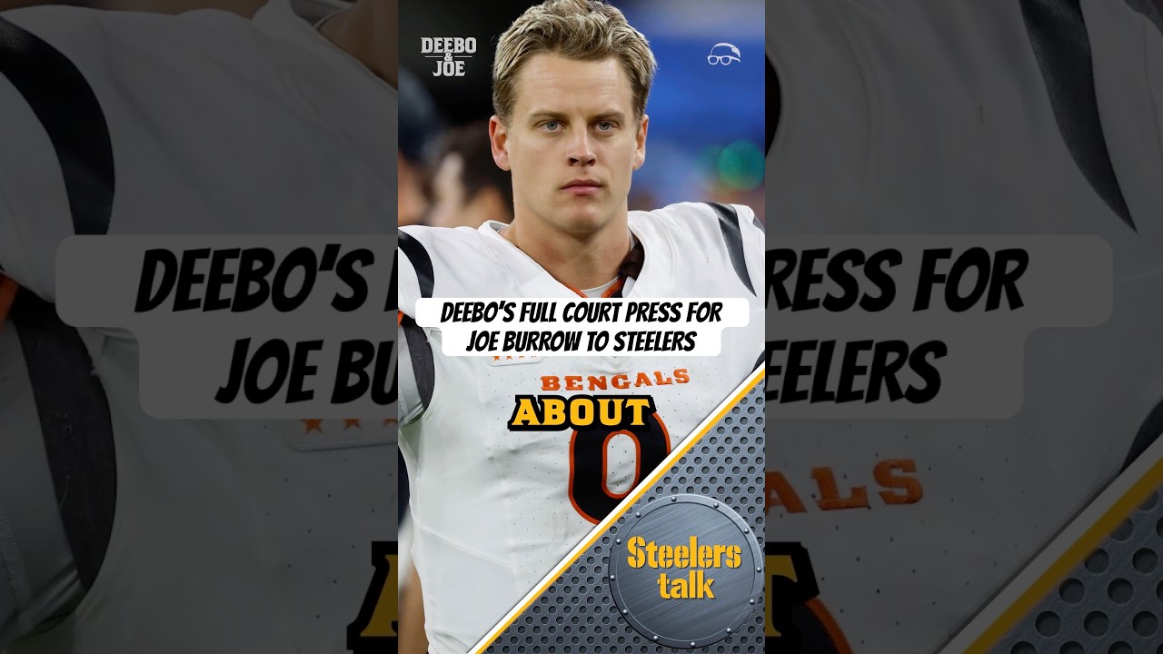Deebo is putting on a full court press to get #JoeBurrow to flip to the #Steelers 😅😂 #DeeboAndJoe