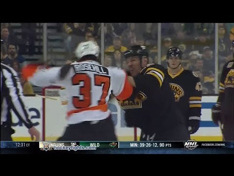 Jay Rosehill vs Shawn Thornton Apr 5, 2014