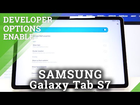 How to Enable Developer Options on SAMSUNG Galaxy Tab S7 – Developer Settings