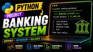 Build a Simple Banking System Project in Python | Full Step-by-Step Tutorial