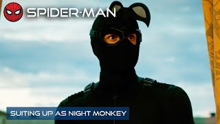 Peter Suits Up As The Night Monkey | Spider-Man: Far From Home | With Captions