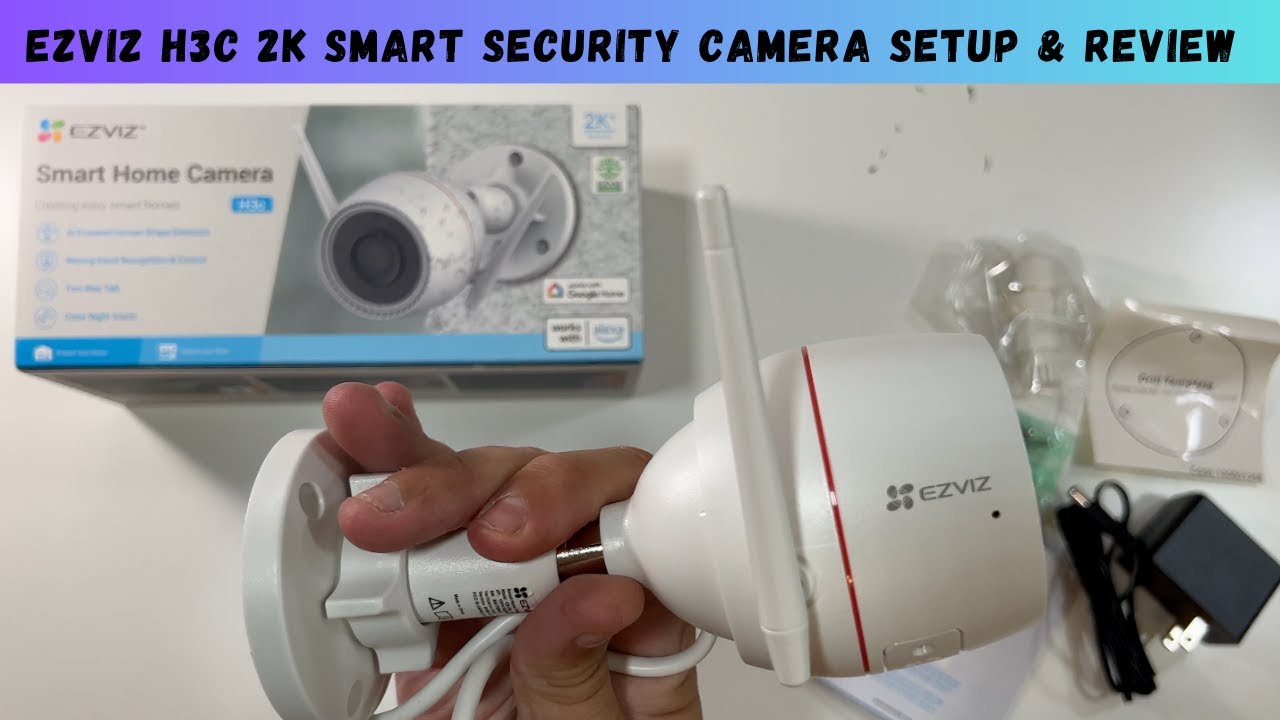 Miniatura da avaliação em vídeo de Camera Ezviz CS-C3TN Wi-Fi FHD 2.8mm