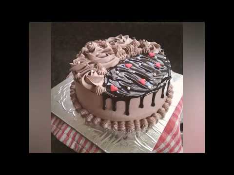 Simple cake decoration design no 2. By Deval's kitchen Deval Joshi