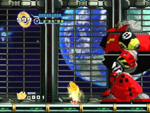 Sonic the Hedgehog 4 Episode 1: Egg Station Zone As Super Sonic (Wii)
