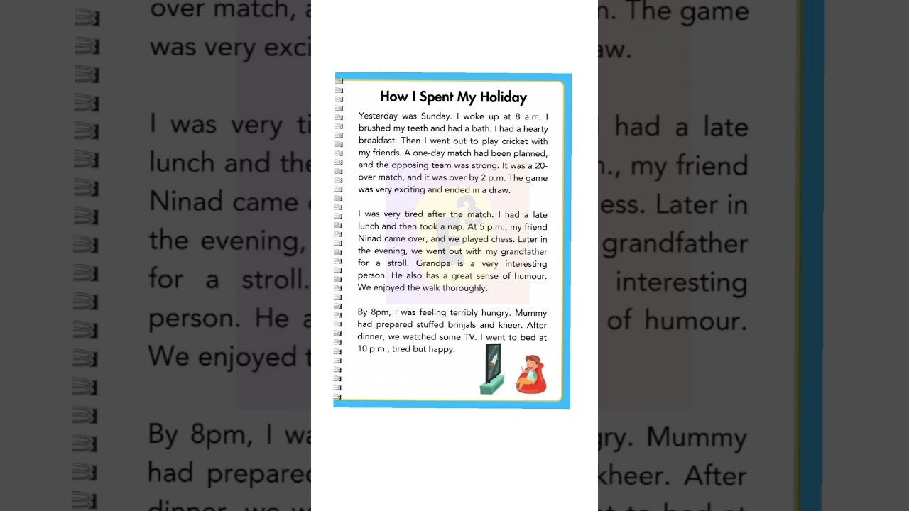 🔴Holiday | How I Spent Pent My Christmas Holiday | Holiday Essay In English | Holiday Essay Writing
