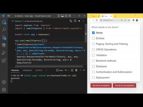 25min Live Coding a Full-stack App w/ TypeScript, React, Node.js, and Remult @ BudapestJS Meetup