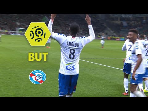 But Jean Eudes AHOLOU (45') / AS Saint-Etienne - RC Strasbourg Alsace (2-2)  / 2017-18