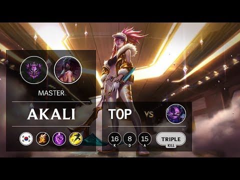 Akali Top vs Kennen - KR Master Patch 9.9