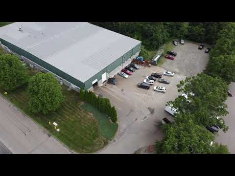 Aerial drone footage of Automatic Machine Products, Taunton MA 02780