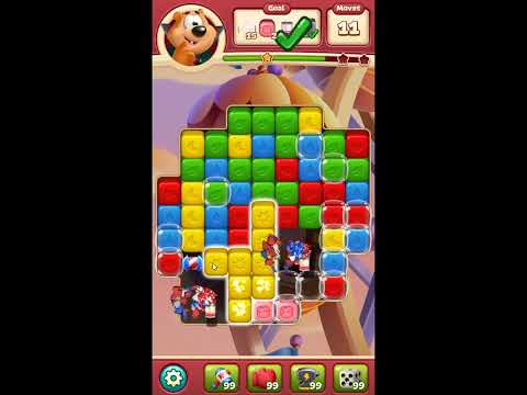 Toon Blast Level 7249 - NO BOOSTERS 🐻🐺🐱 | SKILLGAMING ✔️