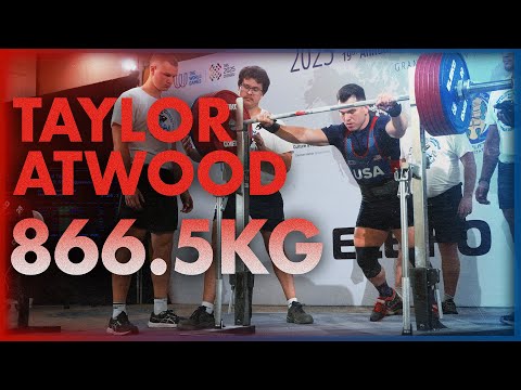 Taylor Atwood 866.5KG TOTAL @ 83kg | NAPFs 2025