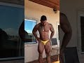 Muscle worship yellow show