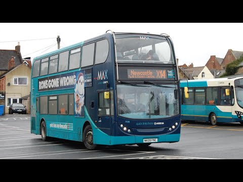 Slow: Arriva North East 7516 (NK09FNC) Dennis Trident 2/Enviro 400