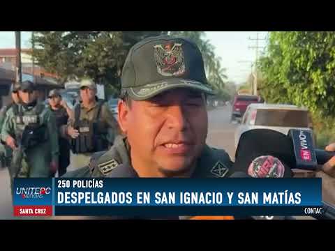 MÁS DE 250 POLICÍAS REALIZAN CONTROLES EN SAN IGNACIO Y SAN MATÍAS