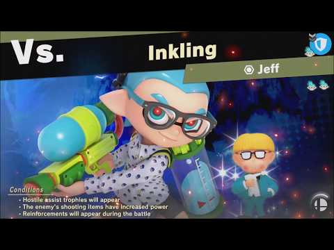 Super Smash Bros Ultimate : vs Inkling (Unlocks: Jeff) World of Light - Adventure Mode