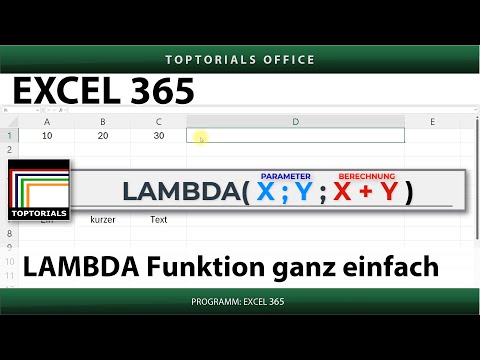 LAMBDA Funktion in Excel ganz einfach