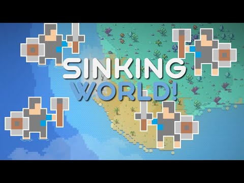 A War Between Kingdoms But The Continent Is Slowly Sinking! - WorldBox