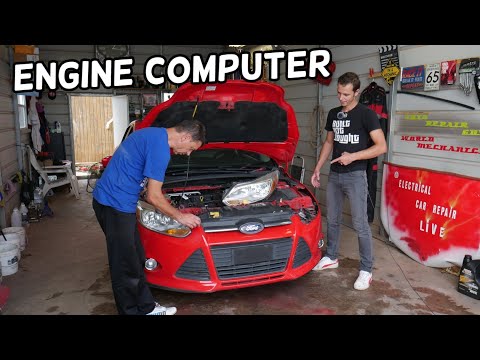 FORD FOCUS ENGINE COMPUTER ECU ECM PCM LOCATION 2011 2012 2013 2014 2015 2016 2017 2018