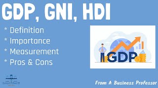 Everything you need to know about GDP, GNI, and HDI | International Business #gdp