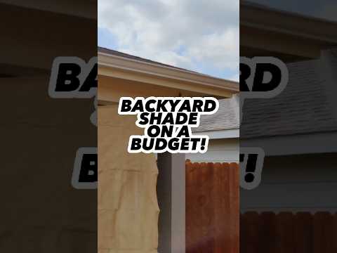 Completed Projects: ☀️ Easily add shade with a cost-effective shade sail! ☂️ Save thousands! #DIY