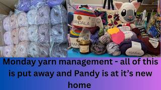 Yarn management Monday - Happy mail, yarn from a charity sale, and yarn for the Stitcherhood