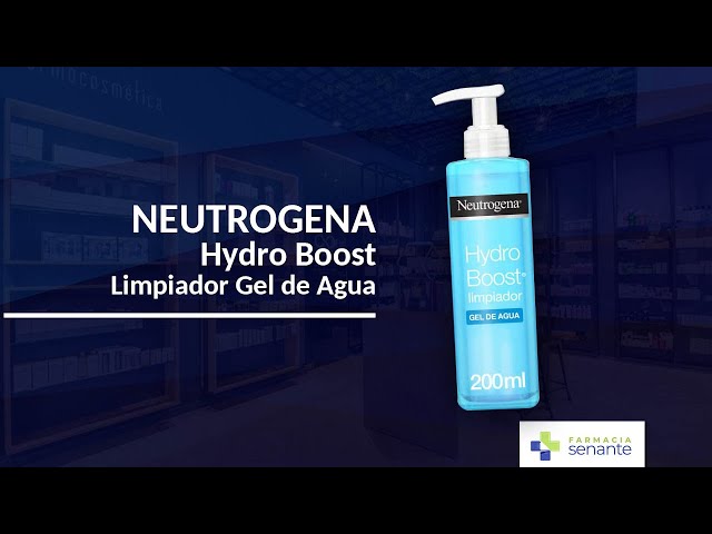 Vídeo relacionado con Neutrogena Hydro Boost Limpiador Gel de Agua (1 x 200 ml), gel limpiador facial para eliminar el maquillaje y la suciedad, jabón hidratante con ácido hialurónico