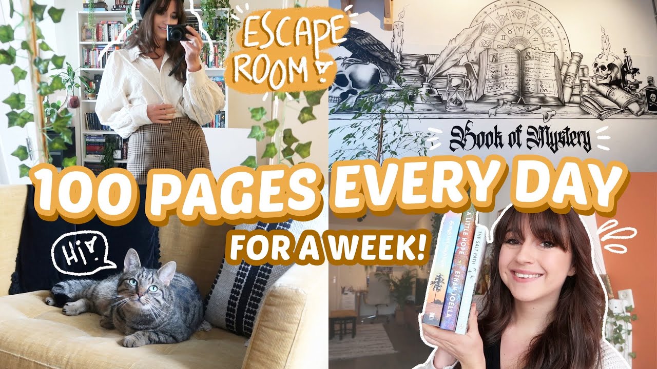 I Tried Reading 100 Pages Every Day For A Week Reading Challenge - book ...