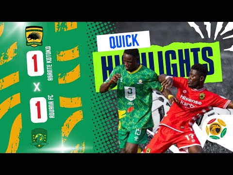QUICK HIGHLIGHTS | Asante Kotoko 1-1 Aduana FC | GPL MATCH WEEK 10