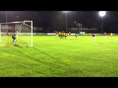 Gaz Seddon penalty. - Salford 2-0 Brighouse