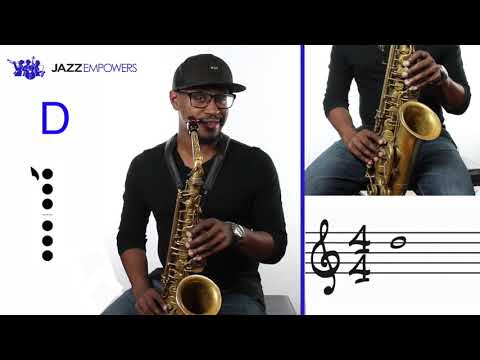 Beginner Jazz Alto Saxophone: Lesson #3 - G Major Scale (Bb Concert) First Five Notes