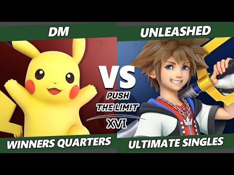 Push the Limit 16 Winners Quarters - DM (Pikachu) Vs. Unleashed (Sora, Banjo Kazooie) SSBU Ultimate