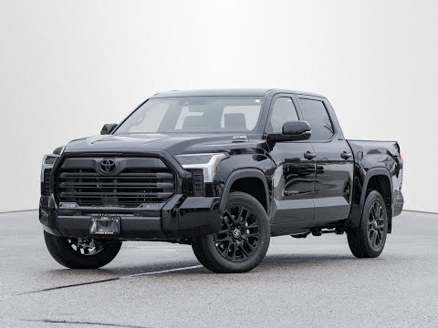 2026 Toyota Tundra 4x4 Crewmax Limited Hybrid in Midnight Black Metallic for sale at Jackson's Toyota in Barrie, ON