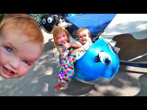BABY DAREDEVIL!! Niko Rides his FIRST Roller Coaster and fun games at the Amusement Park!