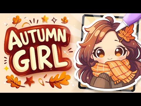 How to Draw a Cozy AUTUMN ANIME GIRL Portrait in Procreate 🍂 Easy Step-by-Step Tutorial